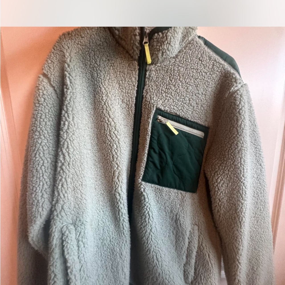 Goodfellow & Co Green Sherpa Jacket
